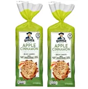 Quaker Rice Cakes APPLE CINNAMON 6.5oz 50 Calories (Pack of 2)