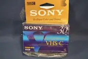 SONY VHS-C 30 PREMIUM GRADE MICRO VIDEO CAMCORDER TAPE,NEW SEALED,TC-30VHG
