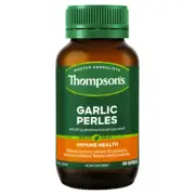 New Thompson's Garlic Perles 180 Capsules Thompsons Cold Relief