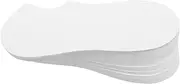 Healeved 100pcs Sock Display Cards: 22.5x9.2cm White Cardboard Inserts for Short Socks - Retail Store Organizing Jigs with Pre-cut Slots - Bulk Packaging Tools
