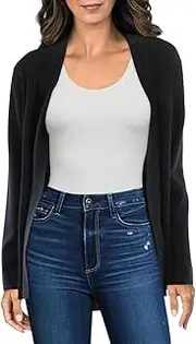 [Anne Klein] Womens Knit Open Front Cardigan Sweater