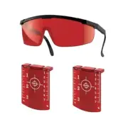 NEW Lasertec Red Laser Targets And Glasses Combo Pack