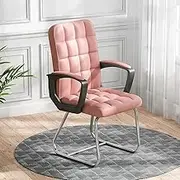 Generic Chair,Simple Home Computer Chair Pu Cotton Material Gaming Chair Student Dormitory Gamer Chair/Pink/53 * 45Cm