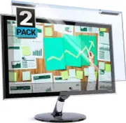 2 Pck Blue Light Blocking Screen Protector Panel for 23, 23.6, 23.8, 24" Di