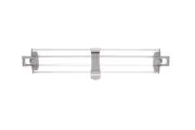 Metro MXLS24-4P Solid Clear Stackable Shelf Ledge (Side) for MetroMax i Industr