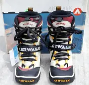 AIRWALK FREERIDE WOMAN'S 5 SNOWBOARD BOOTS KHAKI TAN/MAROON/BLACK, NEW ON SALE!