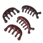 1PC Resin Meridian Massage Comb Wide-Tooth Comb Head Massage Gua Sha Comb