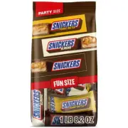 Snickers Milk Chocolate Candy Bars Fun Size Variety Pack, Party Size - 24.02 oz