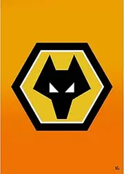 Wolverhampton Wanderers FC Crest Poster A2