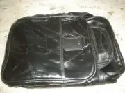 NEW Patchwork Lambskin Travel Bag 9" x 14" x 10" Black (P14)