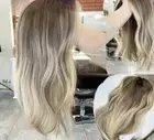 Highlight Human Hair Wig 13x4 Lace Frontal Wig Straight Human Hair For Women