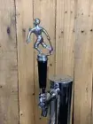 Baseball Tap Handle For Kegerator Vtg Little League Silver Metal Trophy