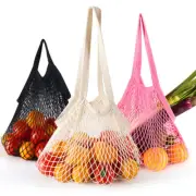 Cotton Mesh Net Handbags Shopping Reusable Fruit Storage Tote Bags Household