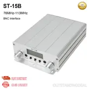 76MHz-113MHz 15W FM Broadcast Transmitter Radio Broadcast Station BNC Interface