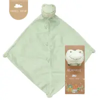 在飛比找momo購物網優惠-【Angel Dear】動物嬰兒安撫巾禮盒(小青蛙)