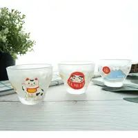 在飛比找Yahoo奇摩購物中心優惠-日本製 Maneki Neko 達摩清酒杯 招財貓 富士山 