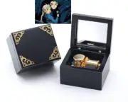 Classic Black Square Music Box : Howls Moving Castle Soundtrack