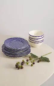 [Maison Madison] Set-Of-Twelve Beatrix Plate And Bowl Set