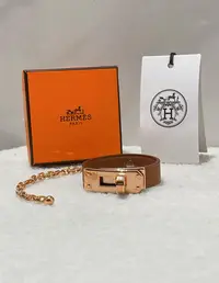 在飛比找Yahoo!奇摩拍賣優惠-Hermes Kelly 手套&墨鏡扣  金棕 玫瑰金色扣