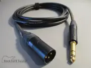 Canare L-2T2S | 3 FT | Gold Male XLR to TRS Balanced Interconnect