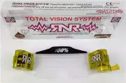 100 % PERCENT TVS TOTAL VISION SYSTEM MOTOCROSS GOGGLES RNR Yellow roll offs
