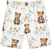 [Caihoyu] Girl Shorts Elastic Cotton Active Sports Shorts Girls Clothes for Beach