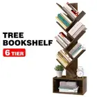 Bookshelf Display Shelf 6-Shelf Tree Book Storage Rack Bookcase with Drawer AU