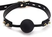 Bdsm Toy Ball Gag Sex Toy Silicone Adjustable Mouth Ball Mouth Gag Mouth Plug Breathable Ball Gag For Adult Bondage Restraints Sex Play