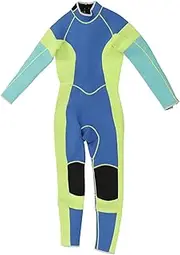 KOSDFOGE 3mm Shorty Wetsuit Womens, Full Body Diving Suit Front Zip Wetsuit for Diving Snorkeling Surfing Swimming