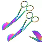 2Pcs Branded Napping Duckbill Carpet Scissor Shears Multi Color Fitter Tool