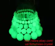 (18 Pcs) "Glow In The Dark" Tibetan Wealth-God Ancient Luminous Stone Bracelets