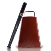 Epic Creations Cow bell with Handle-7 Inch Cow Bell Noise Maker, Cowbell Beat...