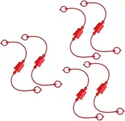 6 Sets Connector Dust Protection Cap Hose Coupler Skid Hydraulic Couplers Hydraulic Dust Caps and Plugs Connection Female Plug Cap Hose Connector 1/2 Red Air Tool Plastic Tubing