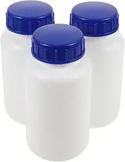 FELTECHELECTR 3Pcs Bottles Sample Container Cap for Storing Chemicals and Reagents Leakproof Refillable Design