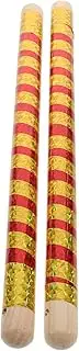 SECFOU 2pcs Wood Drum Stick Drumsticks Dandiya Sticks Electric Air Drum Sticks Round Tip Drum Sticks Air Drumsticks for Adults Drum Sticks Drum Sticks Drum Wand