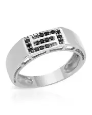 Fine Gentlemens Ring With Genuine Spinel Made in 925 Sterling silver Size 10