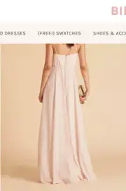 Birdy Grey Kaia bridesmaid dress Light Pink Pale Blush Small & XS X-Small Maxi