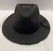 Felt Brixton Coleman Brown Western Style Fedora Hat Size New With Tags