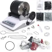 Rock Tumbler Machine Kit,Detachable DIY Stone Polisher with Button Polishing Timer,DIY Stone Polishing Toy Grinding Machine,Electric Gem Grinder for All Ages