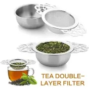 Tea Strainer Fine Mesh Stainless Steel Loose Leaf Tea Infuser Sieve with Cup