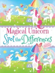Magical Unicorn Spot the Differences (English) Paperback Book