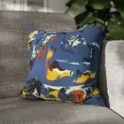 CUSHION COVER PILLOW CASE|JACKSON POLLOCK - BLUE (MOBY DICK) ART