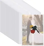 Vellum Jackets for 5x7 Invitations, Pre-Folded Invitation Sleeves 110GSM Vellum Paper 5x7 Translucent Paper Jackets for Wedding Wraps, Envelope Liners, Greeting Cards, Birthday - 50 Packs