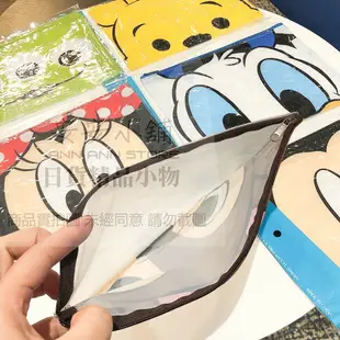 日本原裝 迪士尼資料袋 拉鍊袋 A5 文件袋 防水袋 迪士尼大臉 文具袋 三眼 米奇 維尼 收納包 拉鏈 化妝包 萬用袋