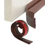 1 Pcs TPE Door Draft Stopper Door Weather Stripping Door Sweep, Brown