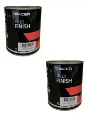 2 x Pacer 2K Factory Vibrant Bright White Paint Finish 1L
