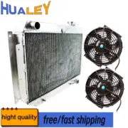Aluminum radiator+Fan For HOLDEN Kingswood HG HT HK HQ HJ HX HZ V8 Chev engine