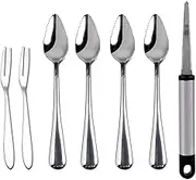 Grapefruit Spoons, Grapefruit Knife with Fruit Forks (7 PCS)