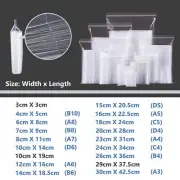 Resealable Zip Lock Clear Plastic Bags Many Sizes and quantity + FREE SHIPPING