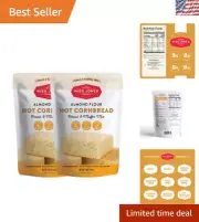 Almond Flour Cornbread Muffin Mix - Low Carb & Naturally Sweetened, Pack of 2